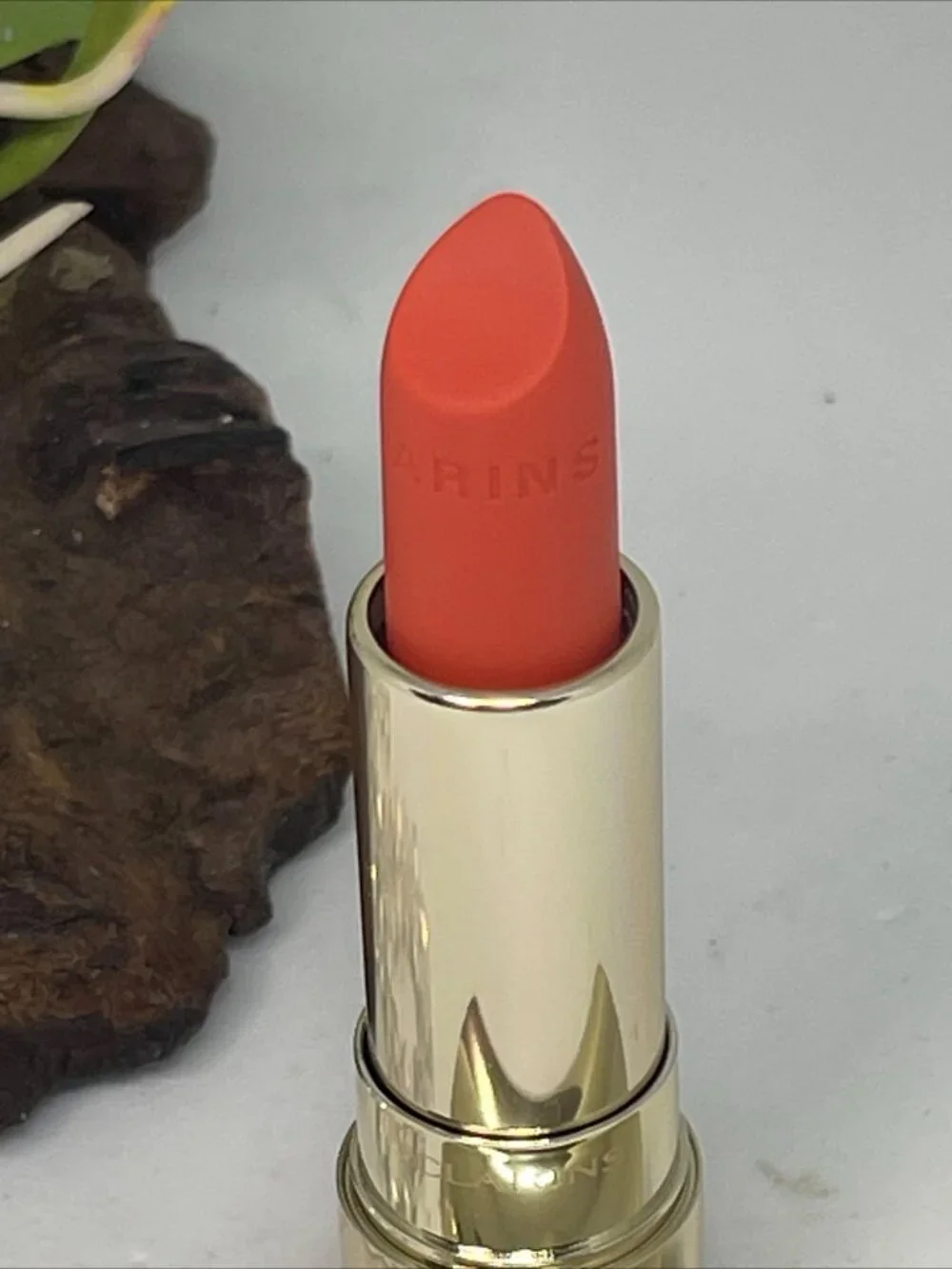 Clarins Joli Rouge Velvet Matte & Moisturizing Lipstick-711v Papaya - New in Box